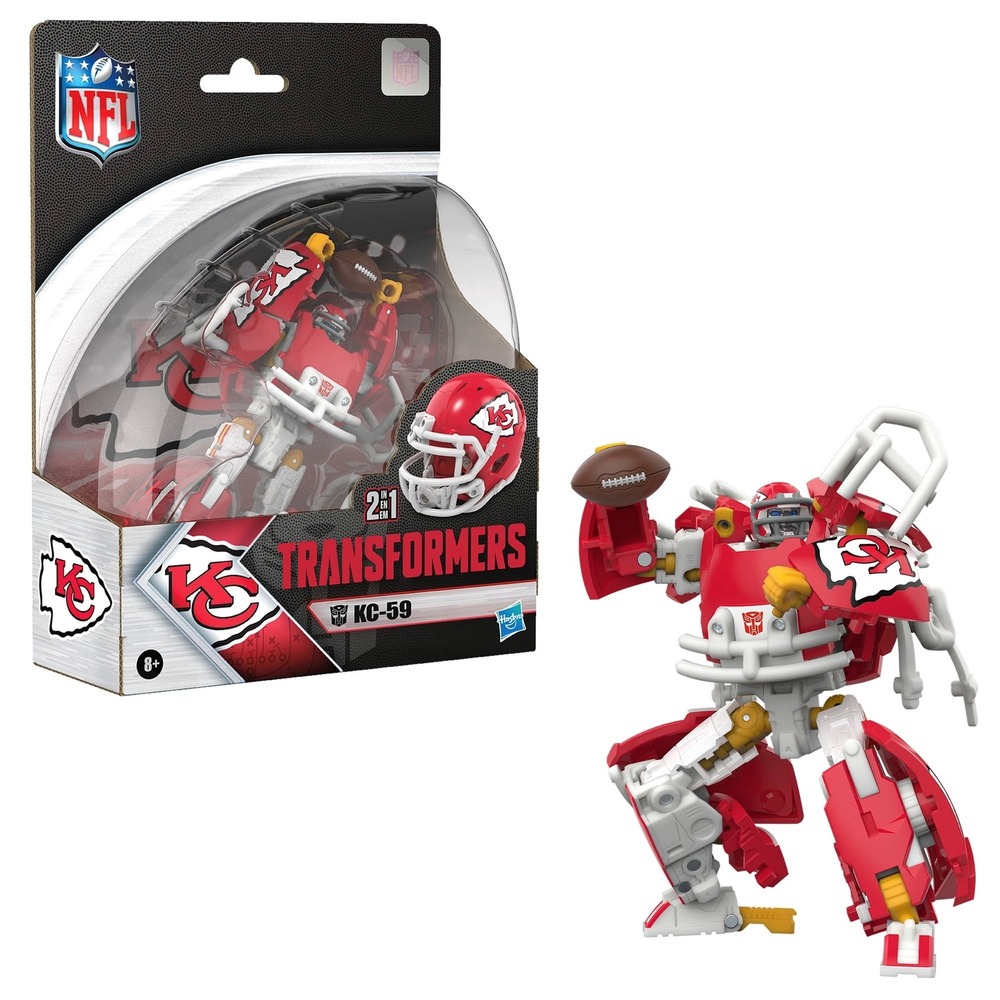 Hasbro Transformers NFL Kansas City Chiefs KC-59 Action Figure Helmet